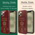 Personalized Classic Passport Cover iPhone Case
